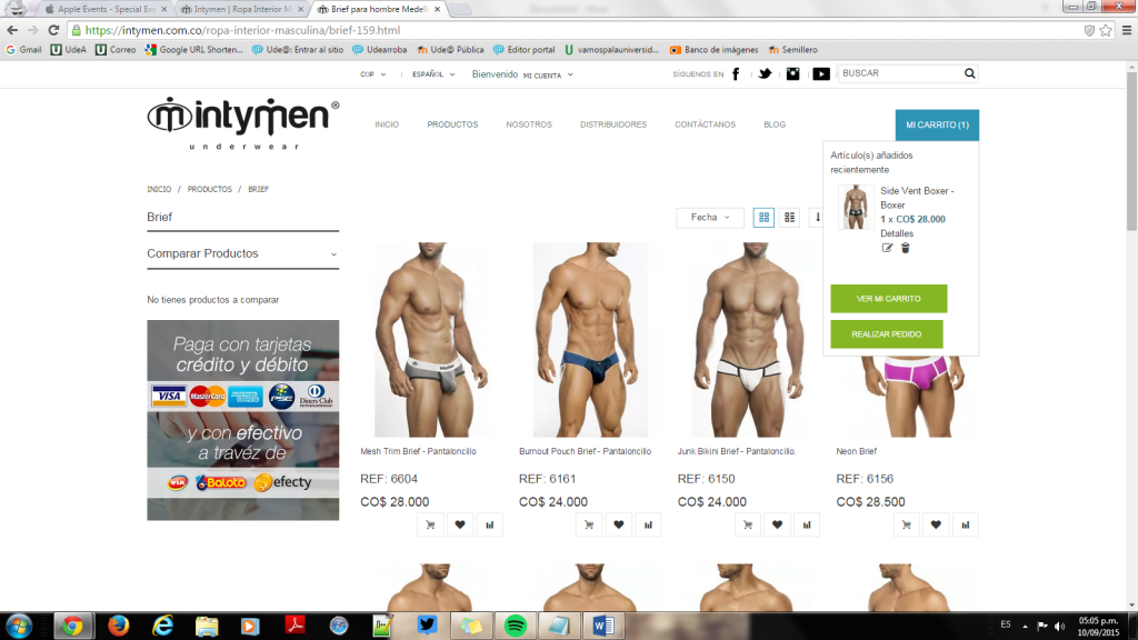 Intymen-Underwear, ropa interior masculina